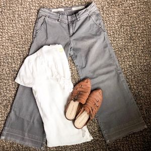 Pilcro Cropped Wide Leg Chino